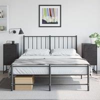 Bedside Cabinets 2 pcs Black 36x39x78 cm Steel