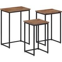 Nesting Coffee Tables 3 pcs Solid Wood Teak