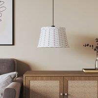 Ceiling Lamp Shade White £38x23 cm Wicker
