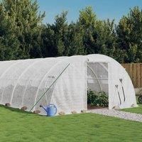 Greenhouse with Steel Frame White 96 m£ 24x4x2 m