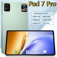 New Original Pad 7 Pro Tablets 10.1inch Screen Global Version Android 15 Tab 5G Dual Sim 10000mAh WIFI Children's Kids Tablet PC