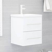 Sink Cabinet White 41x38.5x48 cm Engineered Wood