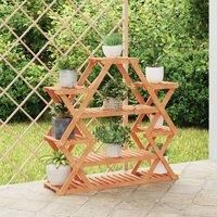 Flower Stand 110x25x105 cm Solid Wood Fir