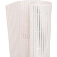 Double-Sided Garden Fence 90x300 cm White
