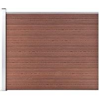 Fence Panel WPC 175x146 cm Brown