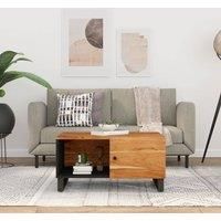 Coffee Table 80x50x40 cm Solid Wood Acacia&Engineered Wood