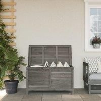 Garden Storage Box Anthracite 99x49.5x58.5 cm Solid Wood Fir