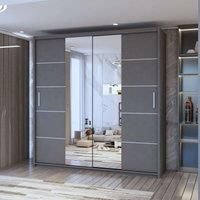 Eden Double Mirror Sliding Door Wardrobe 150cm X 217cm
