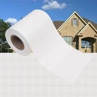 Garden Privacy Screens 4 pcs PVC 35x0.19 m White