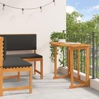 Corner Sofa Set Set of 2 Brown Solid Acacia wood Foldable