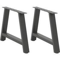 Coffee Table Legs A-Shaped 2 pcs Anthracite70x(42-43) cm Steel