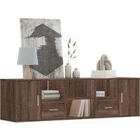 Corner Cabinet Brown Oak 160x40x45 cm Engineered Wood
