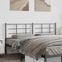 Metal Headboard Black 193 cm