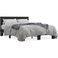 Bed Frame without Mattress Black 120x200 cm