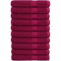 Premium Sauna Towels SOLUND 10pcs Bordeaux 80x200cm 600gsm