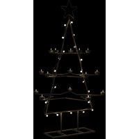 Metal Christmas Tree for Decoration Black 105 cm