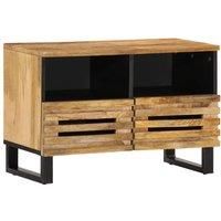 TV Cabinet 70x34x46 cm Solid Wood Rough Mango