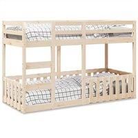 Bunk Bed 75x190 cm Solid Wood Pine