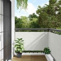 Balcony Privacy Screen White 300x75 cm PVC
