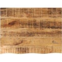 Table Top 90x60x2.5 cm Live Edge Solid Wood Rough Mango