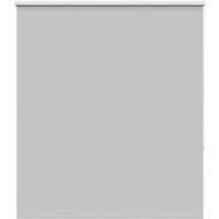 Roller Blind Blackout Light Grey 130x130 cm Fabric Width 126.6 cm Polyester