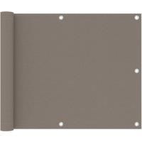 Balcony Screen Taupe 75x600 cm Oxford Fabric