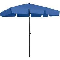 Beach Umbrella Azure Blue 200x125 cm