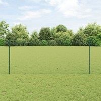 Garden Fence Set Set of 2 Green Steel Standard Durable