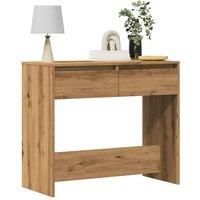 Console Table Artisan Oak 89x41x76.5 cm Engineered Wood