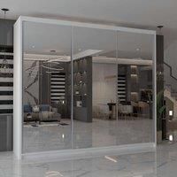 Cuba Sliding Mirror Wardrobe - LED Light 250cm x 217cm