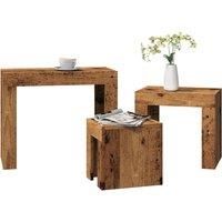 Nesting Coffee Tables 3 pcs Old Wood Engineered Wood