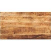 Table Top 110x60x2.5 cm Rectangular Solid Wood Rough Mango