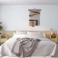 Bed Headboard with Cabinets Sonoma Oak Engineered Wood