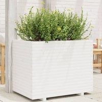 Garden Planter White 90x60x72 cm Solid Wood Pine