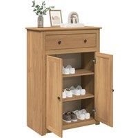 Shoe Cabinet Panama 80x40x114 cm Solid Wood Pine