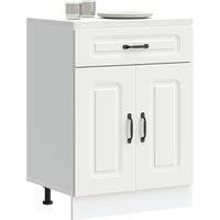 Kitchen Base Cabinet Kalmar White Engineered Wood