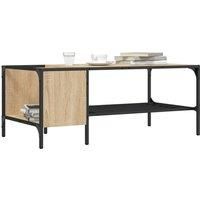 Coffee Table with Rack Sonoma Oak 100x51x40 cm Engineered Wood
