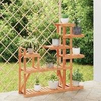 Flower Stand 110x25x111 cm Solid Wood Fir