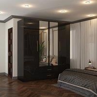 Modern Wardrobe 4 Door High Gloss Wardrobe W 160cm x H 200cm x D 50cm