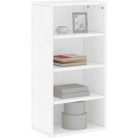 Side Cabinet ODDA White 40x24x79 cm Solid Wood Pine