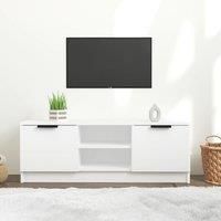 TV Cabinet White 102x35x36.5 cm Engineered Wood