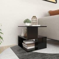Side Table Black 40x40x40 cm Engineered Wood