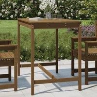 Garden Table Honey Brown 121x82.5x110 cm Solid Wood Pine