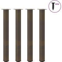Coffee Table Legs 4 pcs Natural Steel 100-102 cm Steel