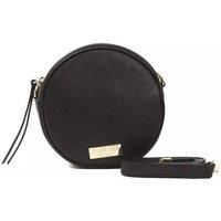 Round Leather Crossbody Model PO5813 Wo - Black Crossbody Bags