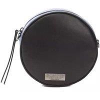 Round Leather Crossbody Model PO5833 Wo - Black Crossbody Bags