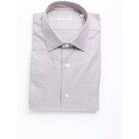 Robert Friedman lim Fit Dre hirt Textured Weave Men Beige Shirts