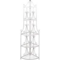 Corner Plant Rack White