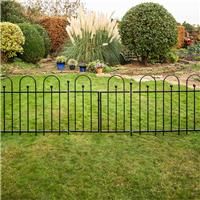 Apollo Easy Fit Fence Post 116cm (7 Pack) in Black Galvanised Steel