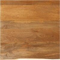 Table Top Live Edge 40x40x3.8 cm Solid Wood Mango